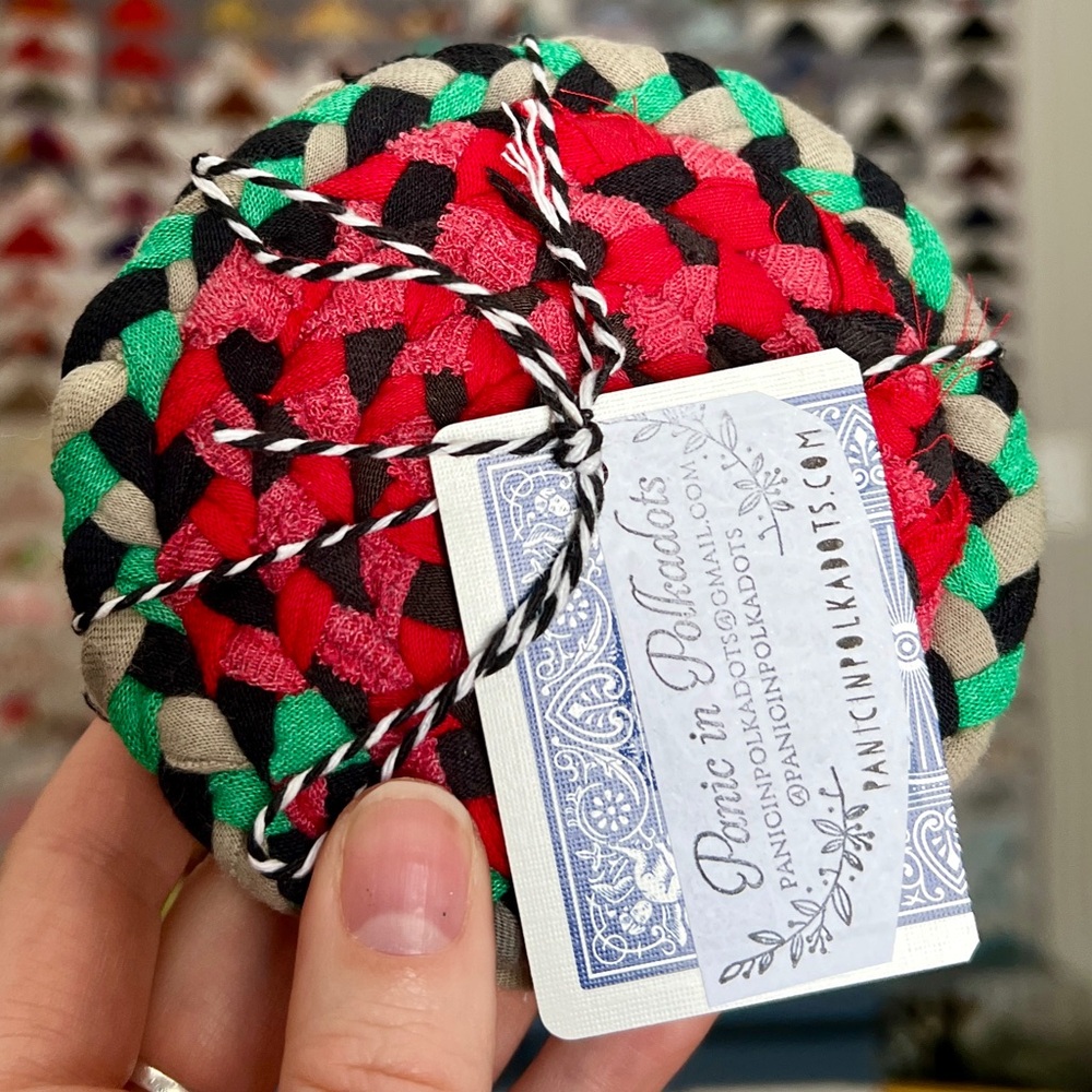 Set of Four Braided Coasters - Picture 10 of 17